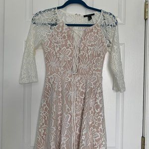 Forever 21 Stretch Lace Lace-Up Dress